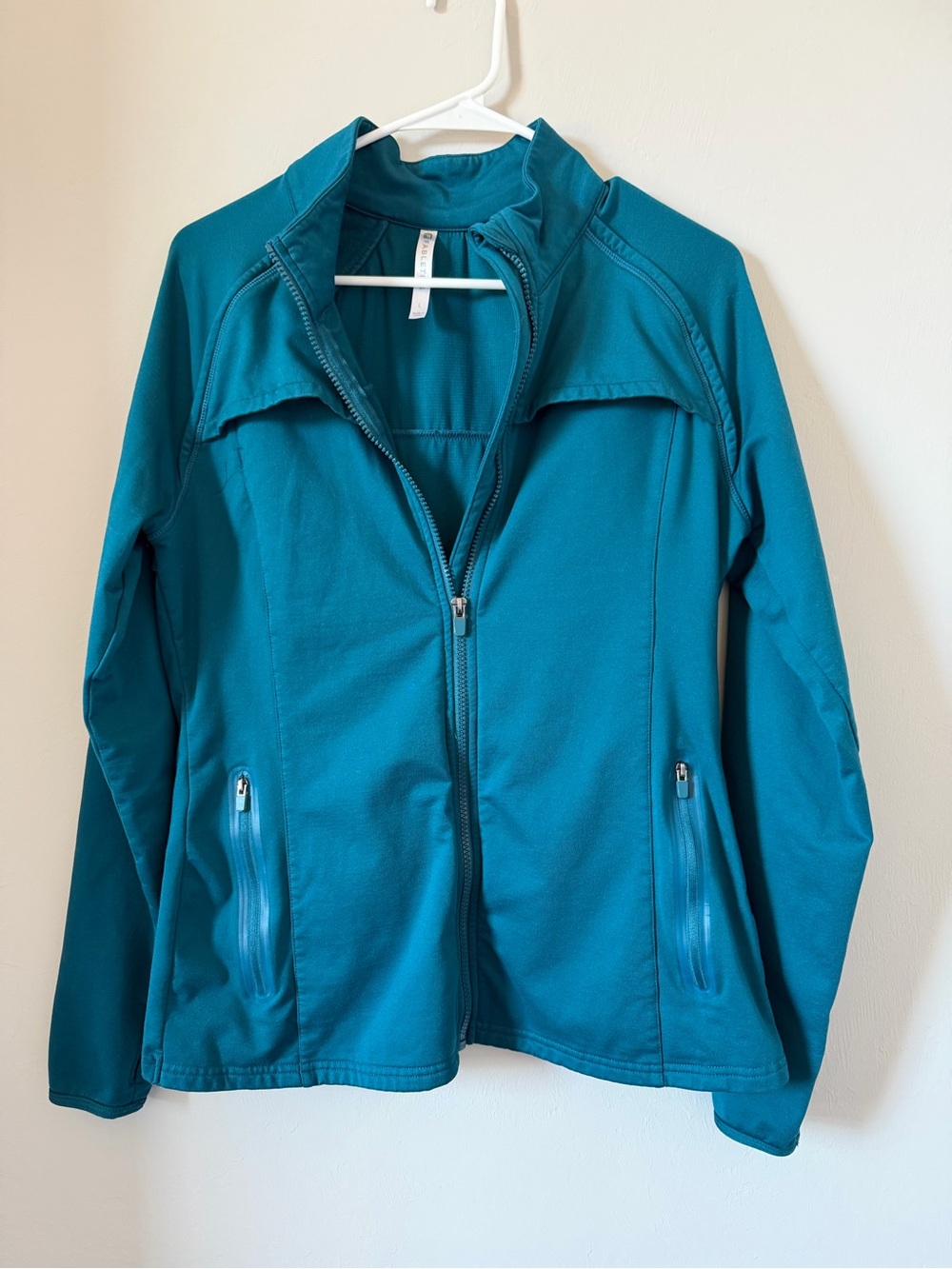 Fabletics Womenâs Teal Full-Zip Jacket